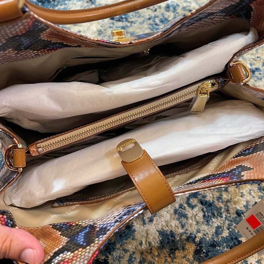 Brahmin Celia Satchel Handbag Multi Eliasson NWT - Picture 5 of 7